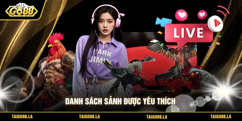 Danh sách sảnh được yêu thích