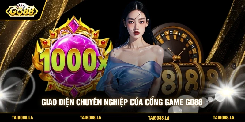 Giao diện chuyên nghiệp của cổng game GO88